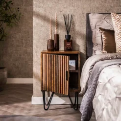 Fraaai - Odila nachtkastje mangohout set van 2 Discount