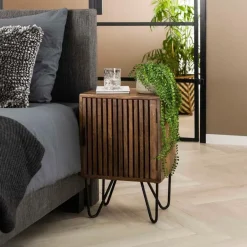 Fraaai - Odila nachtkastje mangohout set van 2 Discount