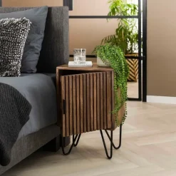 Fraaai - Odila nachtkastje mangohout set van 2 Discount