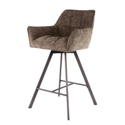 Fraaai - Ramon draaibare barstoel - 69 cm - geweven - taupe Discount