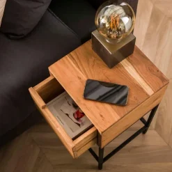 Fraaai - Sabas nachtkastje acacia hout vierkant Discount