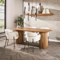 Fraaai - Sedona ovale eettafel - 215 cm - naturel Outlet