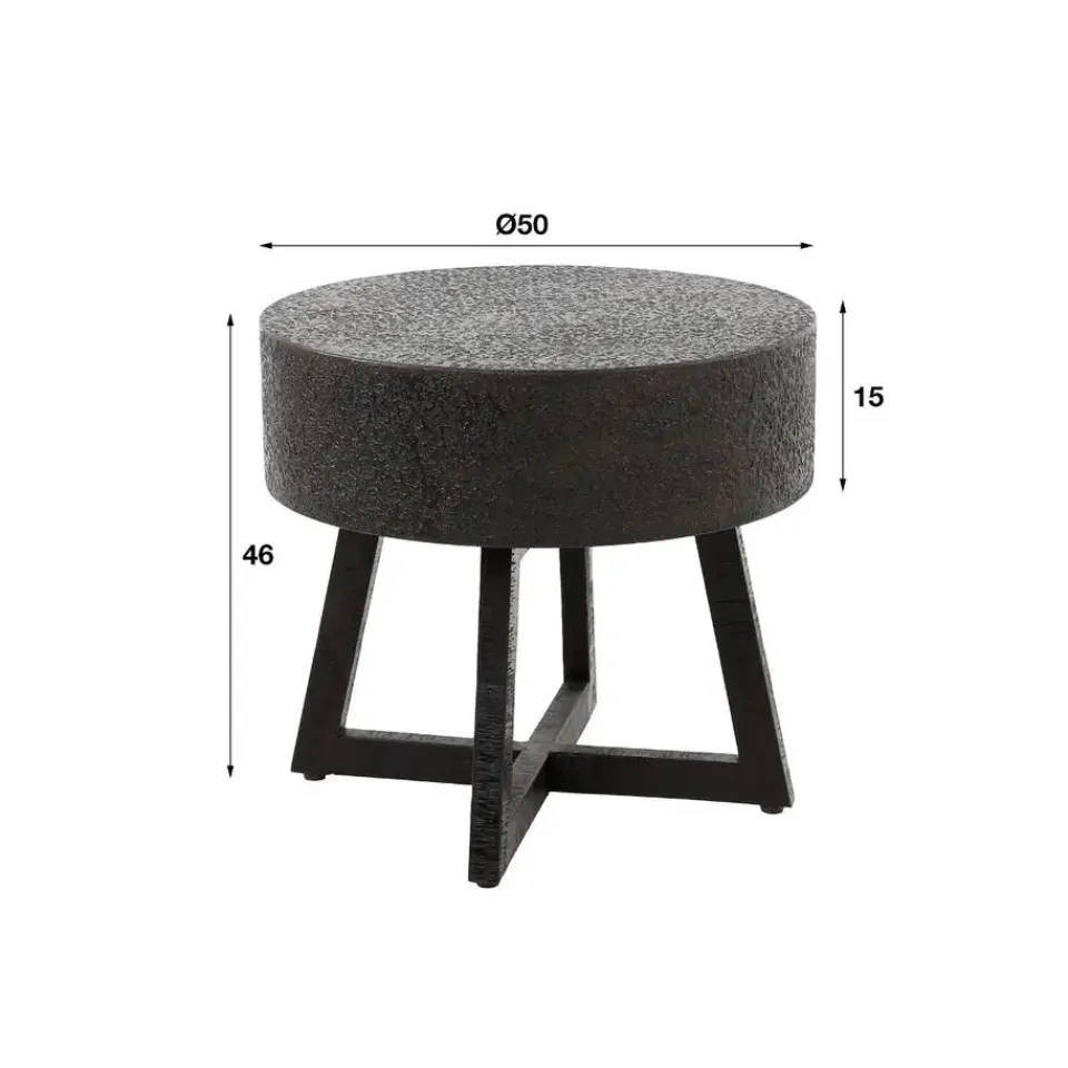 Fraaai - Sonja salontafel ø50 - ferro metallic Online