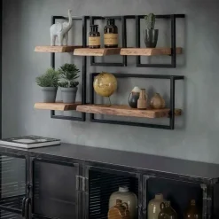 Fraaai - Woody metaal wandplank 30 cm New