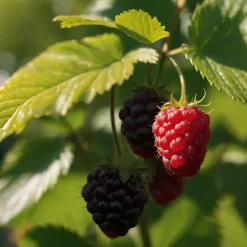 Plant in a Box Frambozenplant - Set van 2 - Rubus 'Malling Promise' - Hoogte 50-60cm - ⌀15cm Discount