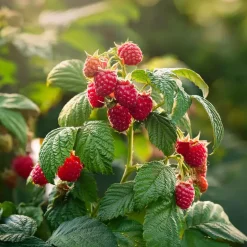 Plant in a Box Frambozenplant - Set van 2 - Rubus 'Malling Promise' - Hoogte 50-60cm - ⌀15cm Discount