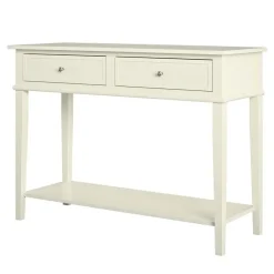 Dorel Home Franklin - Consoletafel met 2 laden in wit MDF Best
