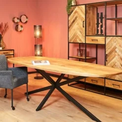 Furndea Eettafel Eleanor Deens ovaal naturel 200x100x76cm Sale