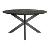 Furndea Eettafel Orianna rond - zwart 130cm Discount
