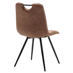 Furnihaus Eetkamerstoel Leon Microvezel Cognac Set van 2 Hot