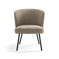 Furnihaus Fauteuil Cindy Boucle Taupe Stof