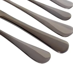 Beliani FUSILLI - Bestekset - Zwart - Roestvrij staal New