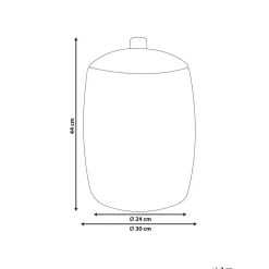 Beliani GADIS - Mand - Natuurlijk - Rotan Hot