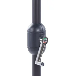 Beliani GALATI - Halfronde parasol - Zwart - 270 cm - Polyester