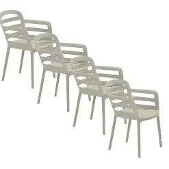 Garden Impressions Mira tuinstoel zand - 4 stuks Sale