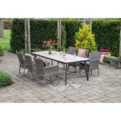 Garden Impressions Penedo tuintafel 230x100 cm - light teak vironwood Online