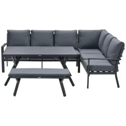 Garden Impressions Senja lounge dining set 4-delig rechts - m. grijs New