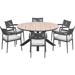 Garden Impressions Tineo - Tulli tuinset 7-delig Ø148x75 cm Outlet