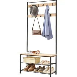 Merkloos Garderoberek - 175 cm - 85 cm - lichte Eik Kleur Clearance