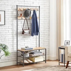 Merkloos Garderoberek - 175 cm - 85 cm - lichte Eik Kleur Clearance