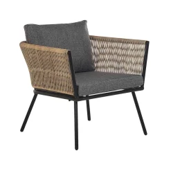 Beliani GARGANO - Bistroset voor 2 - Natuurlijk - PE rotan Sale