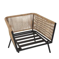 Beliani GARGANO - Bistroset voor 2 - Natuurlijk - PE rotan Sale