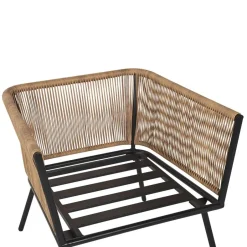 Beliani GARGANO - Bistroset voor 2 - Natuurlijk - PE rotan Sale