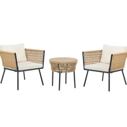 Beliani GARGANO - Tuinset - Beige - PE rotan Hot