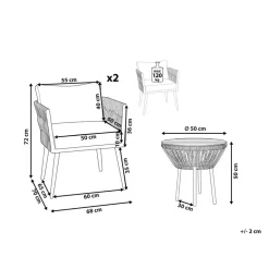 Beliani GARGANO - Tuinset - Beige - PE rotan Hot