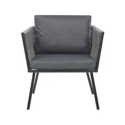 Beliani GARGANO - Tuinset - Grijs - PE rotan Online