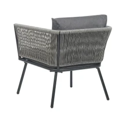 Beliani GARGANO - Tuinset - Grijs - PE rotan Online