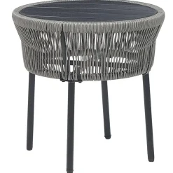 Beliani GARGANO - Tuinset - Grijs - PE rotan Online