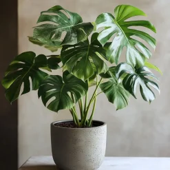 Plant in a Box Gatenplant - Monstera deliciosa - Hoogte 70-80cm - ⌀21cm Hot