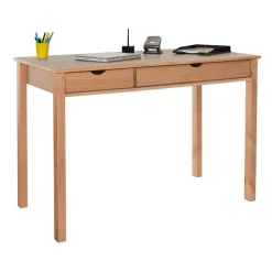 Loft24 Gava - Bureau met 2 laden in grenen natuur Outlet