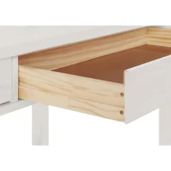 Loft24 Gava - Klein bureau met 2 wit grenen deuren Outlet