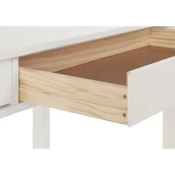 Loft24 Gava - Klein bureau met 2 wit grenen deuren Outlet