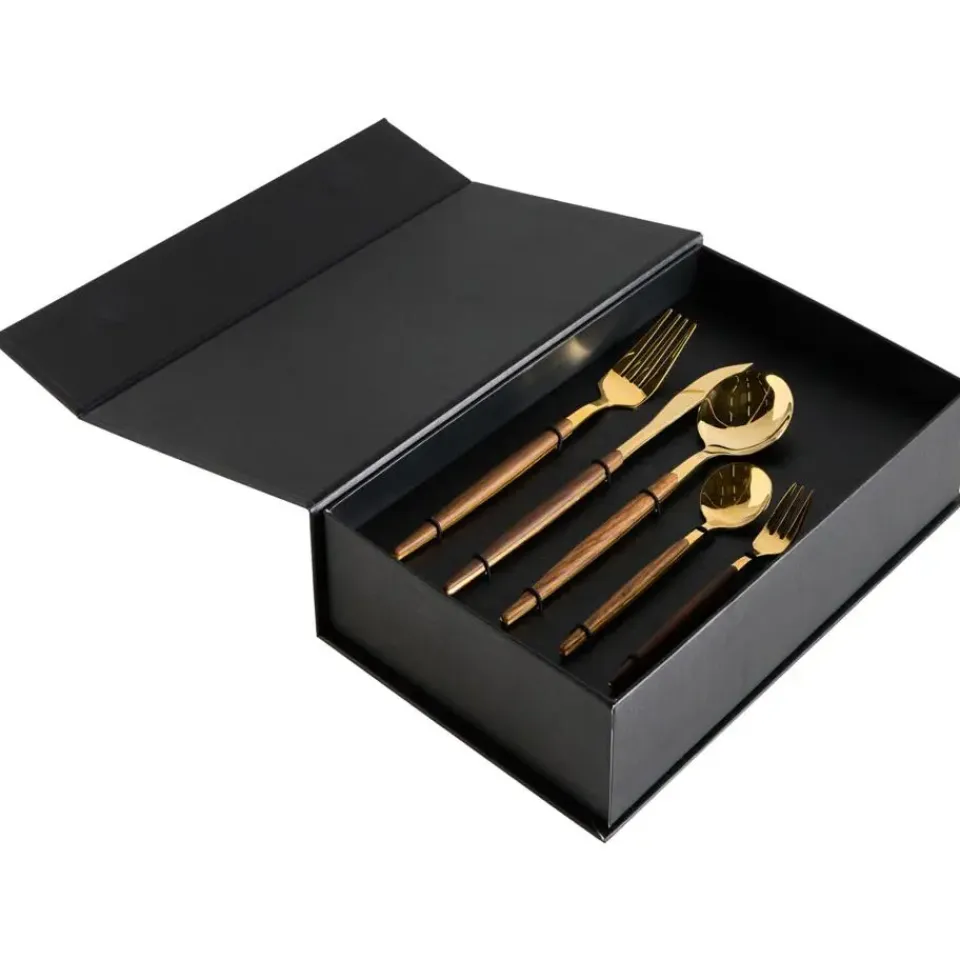 Leen Bakker GEMELLI - Bestekset 30-delig - Goud - RVS Hot