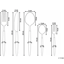 Leen Bakker GEMELLI - Bestekset 30-delig - Zilver - RVS New