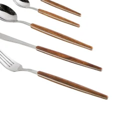 Leen Bakker GEMELLI - Bestekset 30-delig - Zilver - RVS New