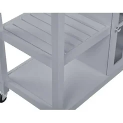 Beliani GENOA - Keukentrolley - Grijs - MDF Online