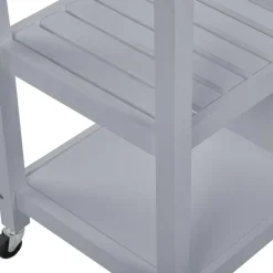 Beliani GENOA - Keukentrolley - Grijs - MDF Online