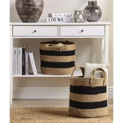 Beliani GEREDE - Mand set van 2 - Beige - Jute New