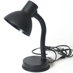 Gerimport Bureaulamp - zwart - buigbaar - leeslamp - 16 x 30 cm Best