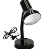 Gerimport Bureaulamp - zwart - 13 x 30 cm - buigbaar Clearance