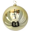 Gerimport Grote decoratie kerstbal - goud - 20 cm - kunststof Clearance