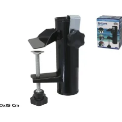 Gerimport parasolhouder voor op het balkon - metaal - antraciet Best