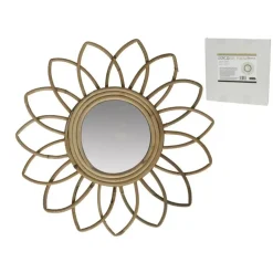 Gerimport Rotan spiegel natuurlijk - sun - 35x4 cm - boho spiegel Best