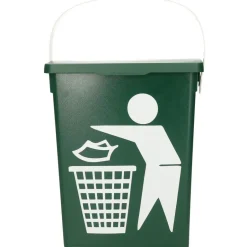 Merkloos Gft afvalbakje voor aanrecht - 5L - klein - groen - afsluitbaar Outlet