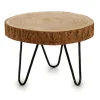 Giftdecor Giftdeco Bijzettafel - hout - rond - 20 cm New