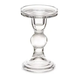 Giftdecor Kaarsen kandelaar - glas - voor stompkaarsen - H14 cm Outlet
